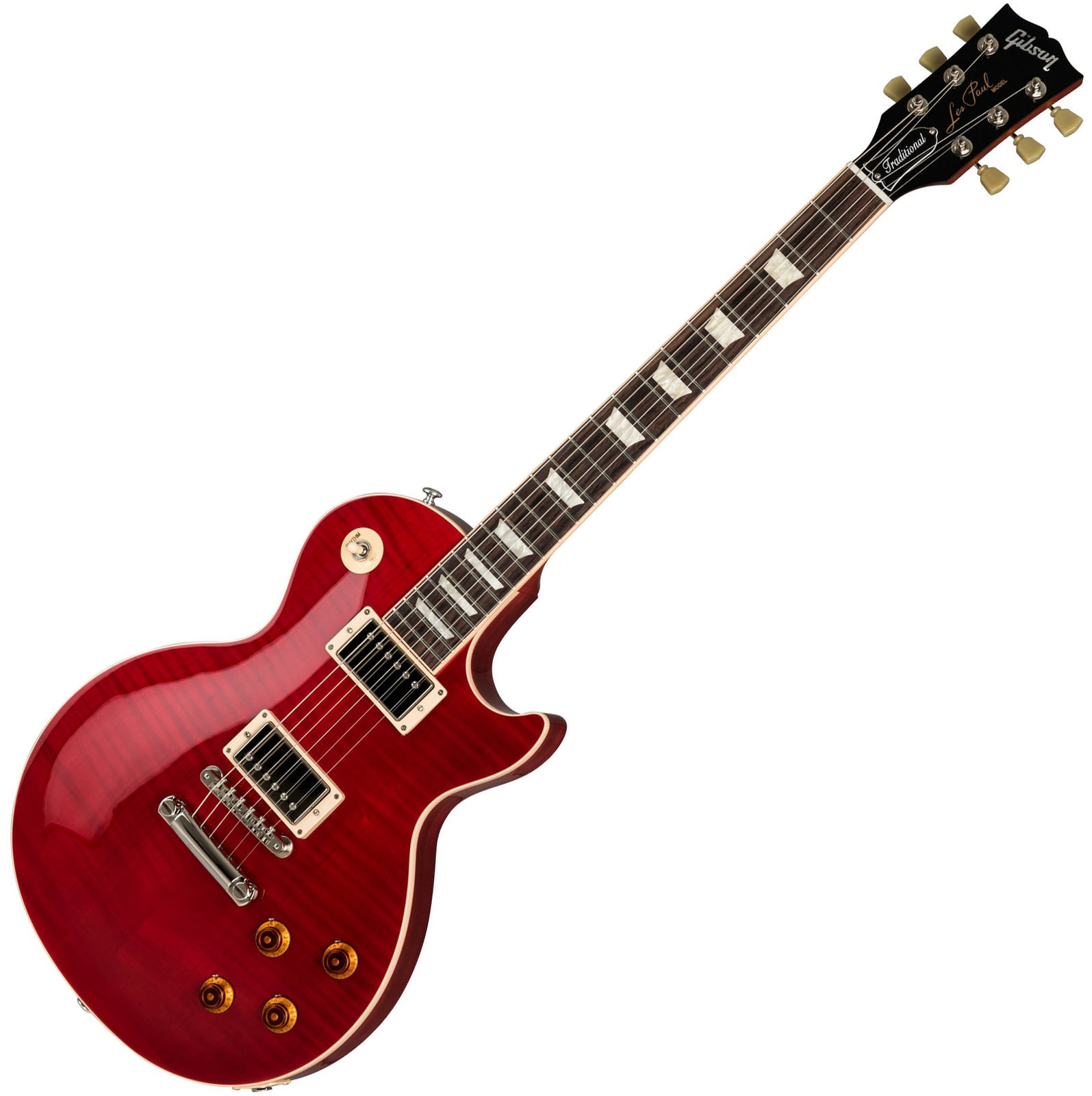 Elektriska gitarrer Gibson Les Paul Traditional 2019 Cherry Red Translucent
