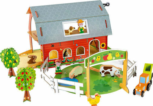 Art și set creativ Janod Trusa din carton Farm Story - 1