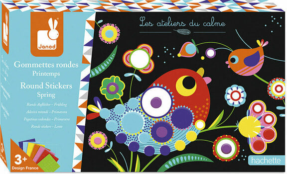 Kunst og kreativt sæt Janod Pictures With Round Stickers Jar Set Midi - 1