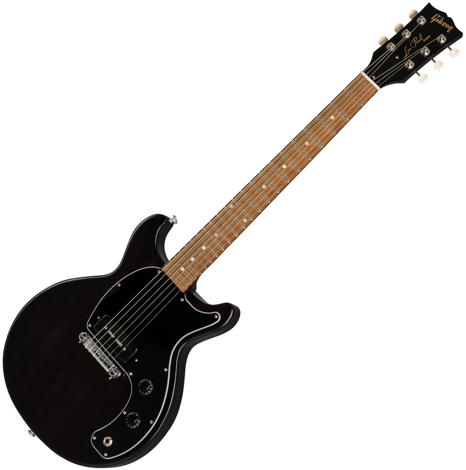 Chitară electrică Gibson Les Paul Junior Tribute DC 2019 Worn Ebony
