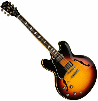 Guitare électrique pour gauchers Gibson ES-335 Figured 2019 Sunset Burst Lefty - 1