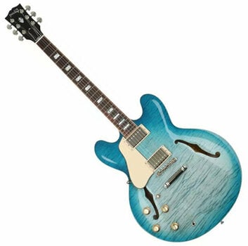 Guitare électrique pour gauchers Gibson ES-335 Figured 2019 Glacier Blue Lefty - 1