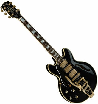 Guitare électrique pour gauchers Gibson ES-359 Bigsby 2019 Black Beauty Lefty - 1