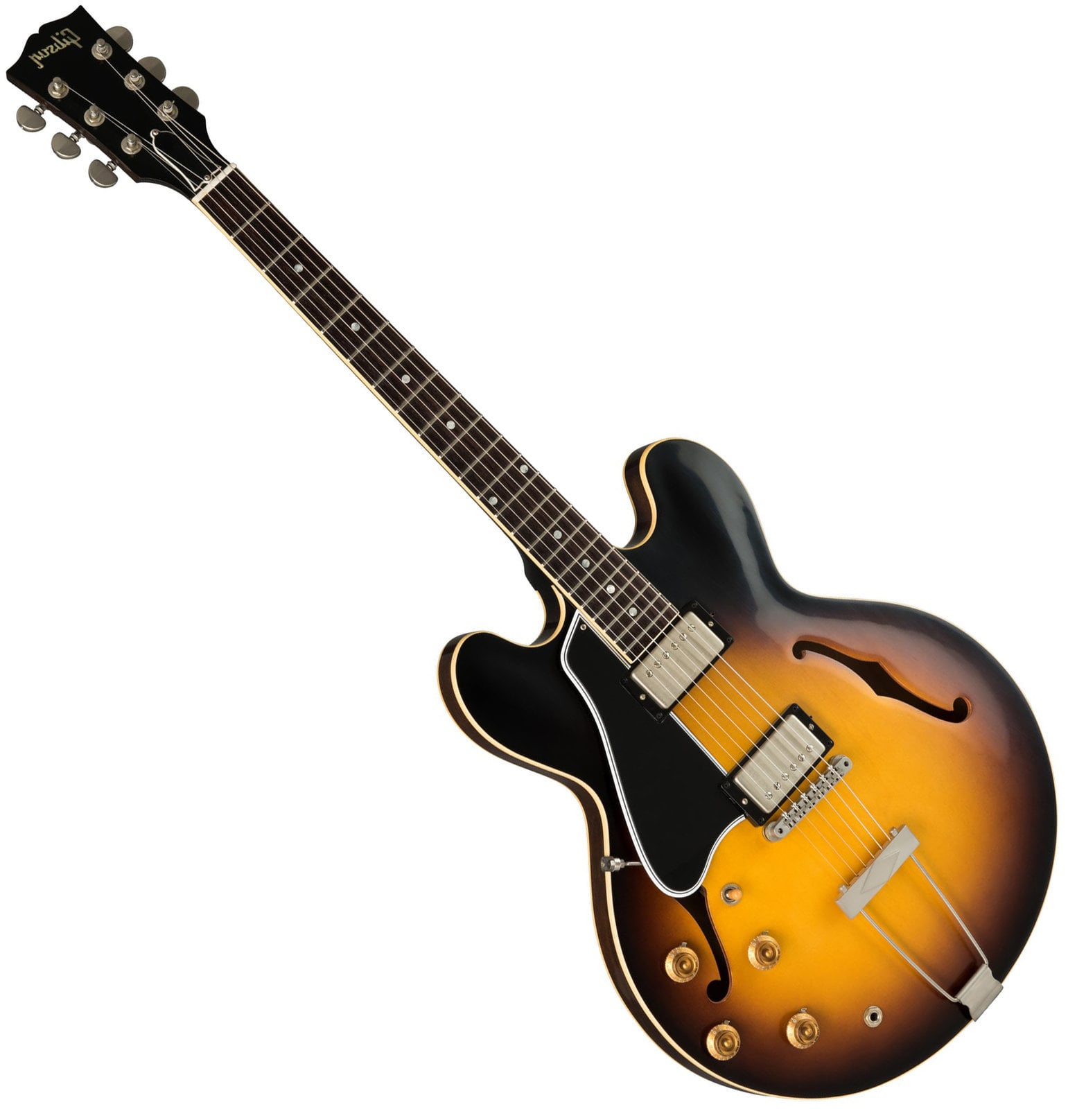 Elektrická kytara pro leváka Gibson MOD Series 1959 ES-330 Trapeze 2019 Vintage Burst Lefty