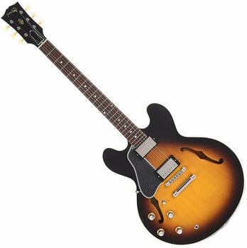Guitare électrique pour gauchers Gibson 61 ES-335 Kalamazoo Gloss 2019 Vintage Burst Lefty - 1