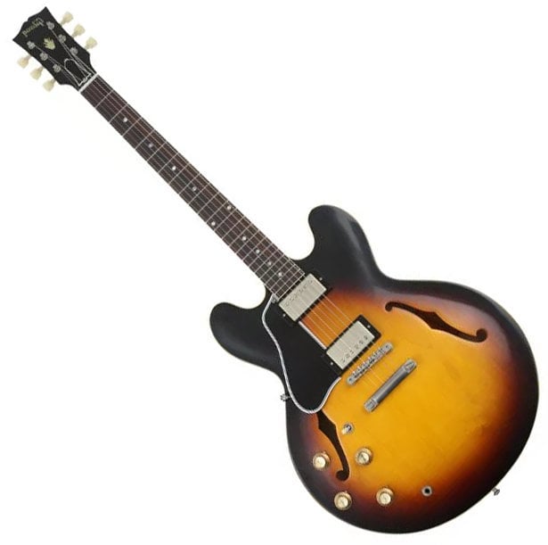 Guitare électrique pour gauchers Gibson 61 ES-335 VOS 2019 Vintage Burst Lefty