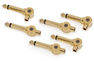 Jack 6,3 mm RockBoard CAB-PW-PLUG-6-GD Jack 6,3 mm