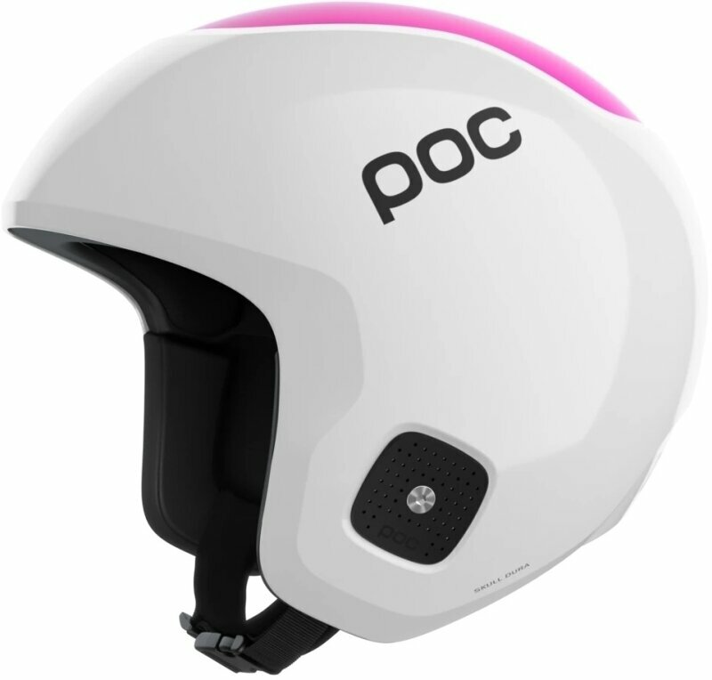Lyžařská helma POC Skull Dura Jr Hydrogen White/Fluorescent Pink M/L (55-58 cm) Lyžařská helma