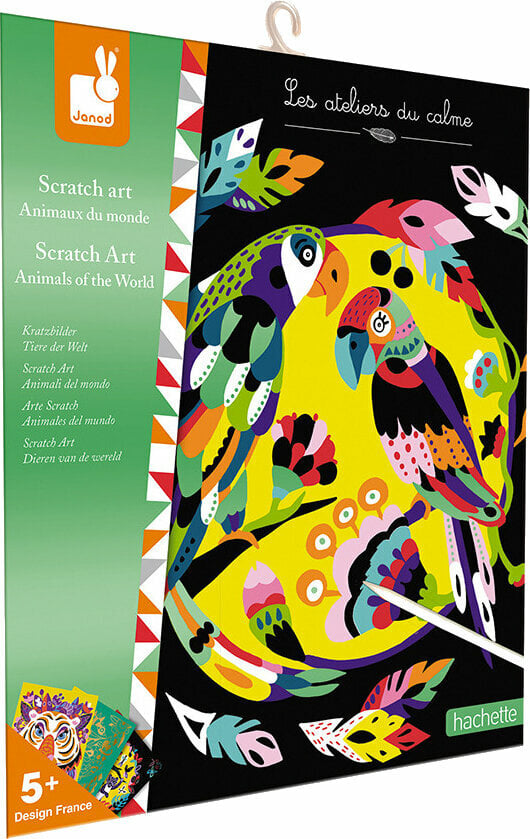 Scratch Art Janod Scratch Art Animals Of The World