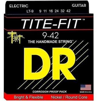 Cordas para guitarra elétrica Mi DR Strings LT-9 - 1