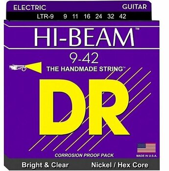 Struny pre elektrickú gitaru DR Strings LTR-9 - 1