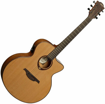 Jumbo elektro-akoestische gitaar LAG Tramontane T 200 JCE - 1