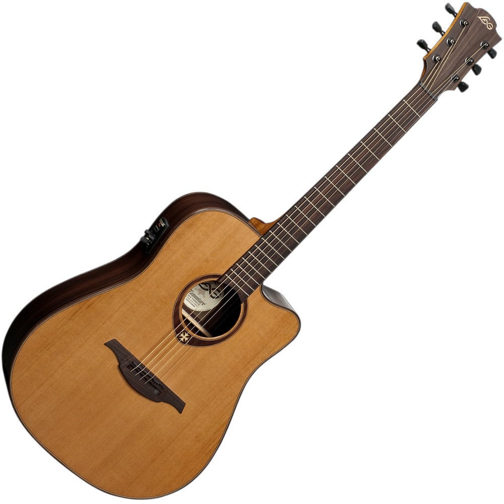 electro-acoustic guitar LAG Tramontane T 300 DCE