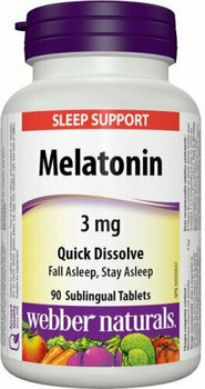 Mineraali Webber Naturals Melatonin 90 Tablets Mineraali - 1