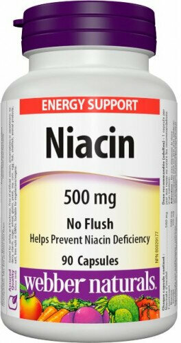Vitamín B Webber Naturals Niacin B3 90 Tablets Vitamín B