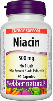 B Vitamin Webber Naturals Niacin B3 90 Tablets B Vitamin - 1
