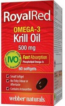 Omega-3-rasvahapot Webber Naturals Omega 3 Royal Krill Oil IVO 60 Tablets Omega-3-rasvahapot - 1