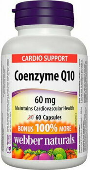 Antioxidants and natural extracts Webber Naturals Coenzyme Q10 30 + 30 tabs 60 mg Antioxidants and natural extracts - 1