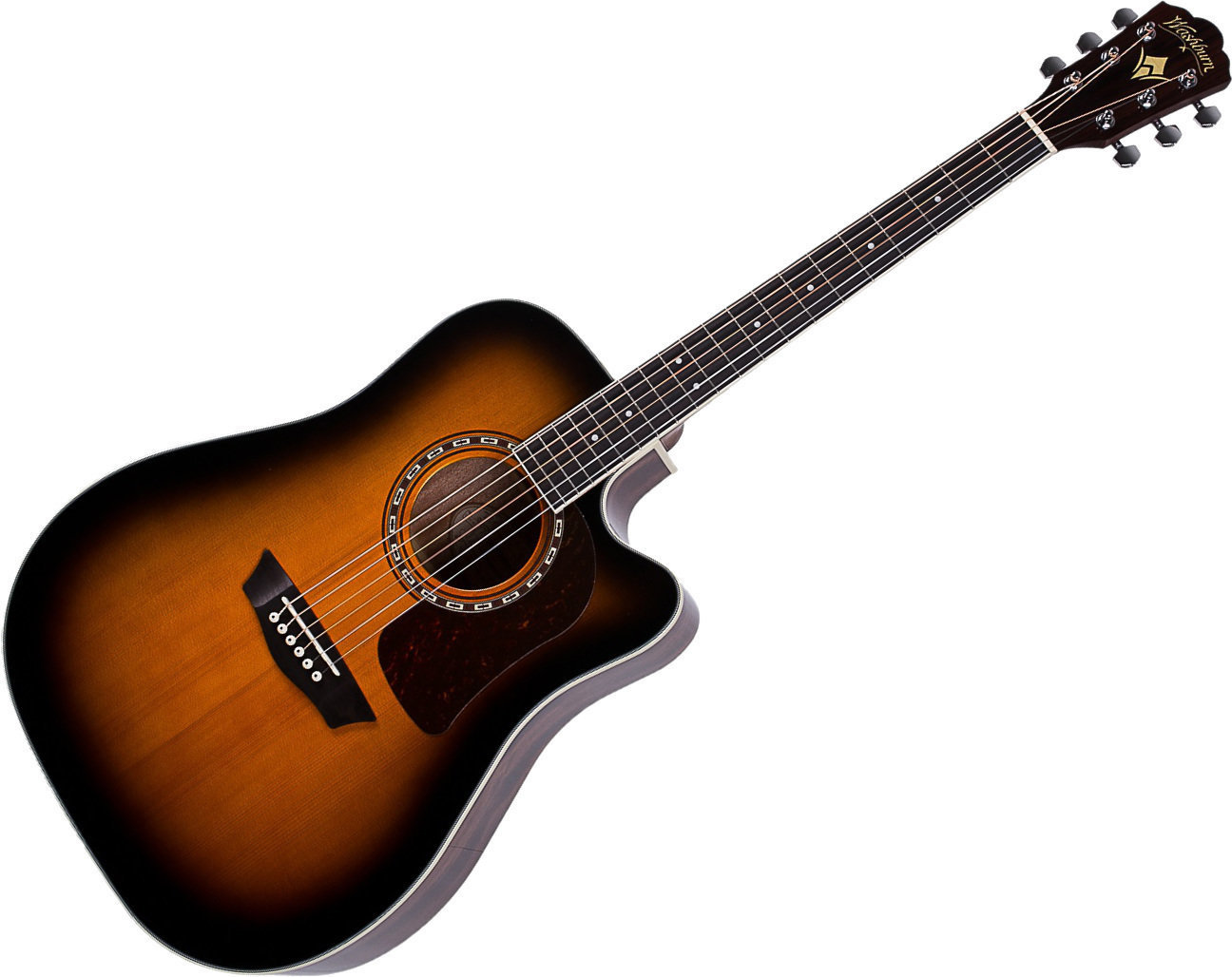 elektroakustisk guitar Washburn Heritage HD10SCETB-O-U Tobacco Sunburst
