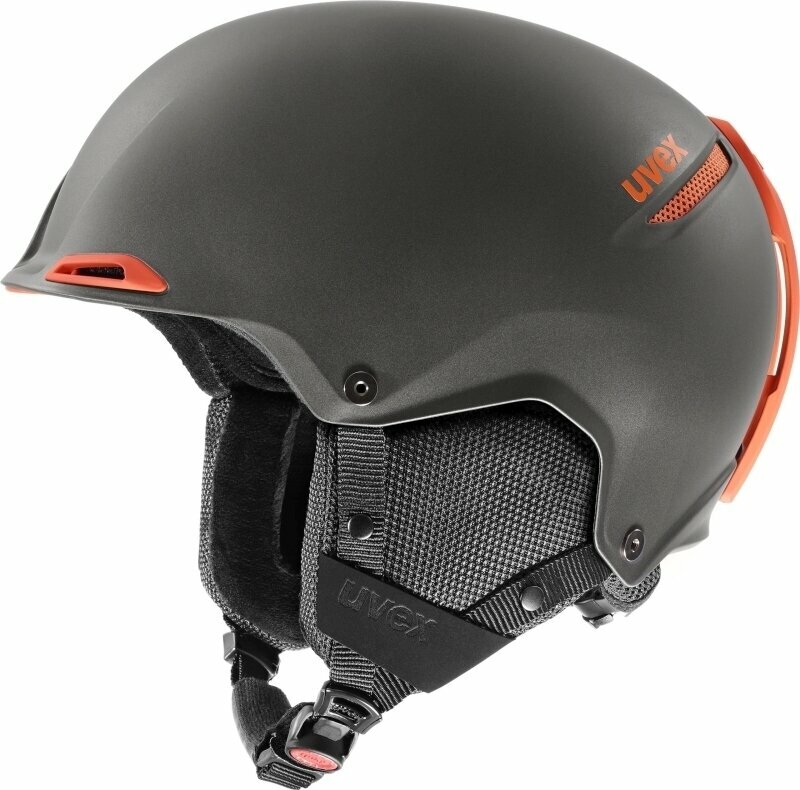 Casco de esquí UVEX Jakk+ IAS Dark Slate Orange 55-59 cm Casco de esquí