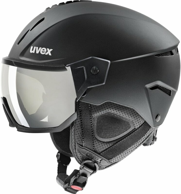 Lyžařská helma UVEX Instinct Visor Black Mat 56-58 cm Lyžařská helma