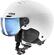 UVEX Rocket Junior Visor White/Black Mat 51-55 cm Ski Helmet
