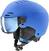 Ski Helmet UVEX Rocket Junior Visor Blue Matt 54-58 cm Ski Helmet