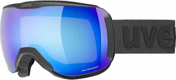 Ski Goggles UVEX Downhill 2100 CV Black Mat/Mirror Blue/CV Green Ski Goggles - 1
