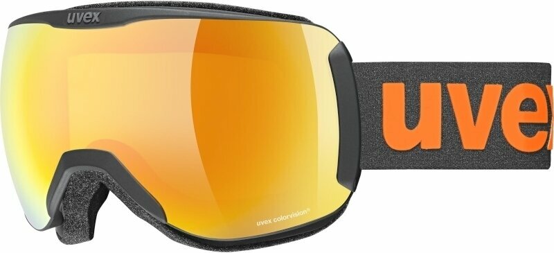 Okulary narciarskie UVEX Downhill 2100 CV Black Mat/Mirror Orange/CV Yellow Okulary narciarskie
