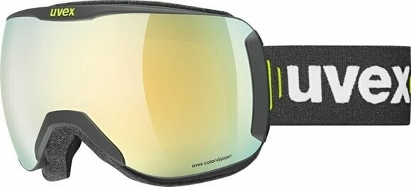 Lyžiarske okuliare UVEX Downhill 2100 CV Black Mat/Mirror Gold Lyžiarske okuliare - 1