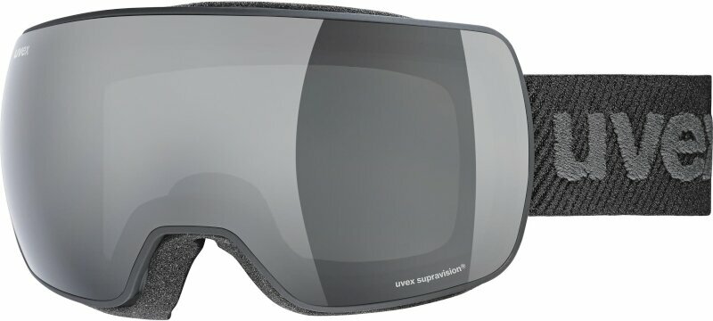 Ski-bril UVEX Compact FM Black Mat/Mirror Black Ski-bril