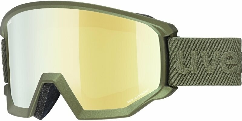 Smučarska očala UVEX Athletic FM Croco Mat/Mirror Gold Smučarska očala