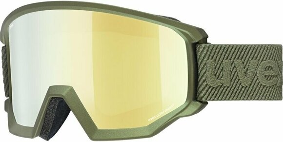Ski Brillen UVEX Athletic FM Croco Mat/Mirror Gold Ski Brillen - 1