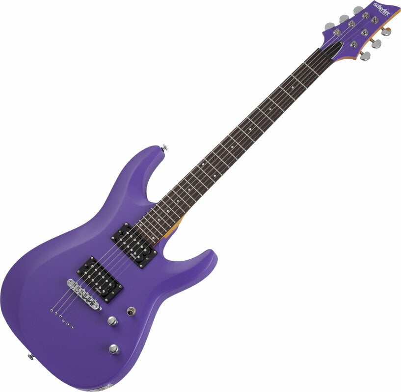 Electric guitar Schecter C-6 Deluxe Satin Purple