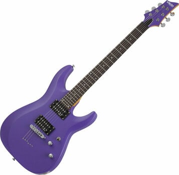 Guitare électrique Schecter C-6 Deluxe Satin Purple - 1