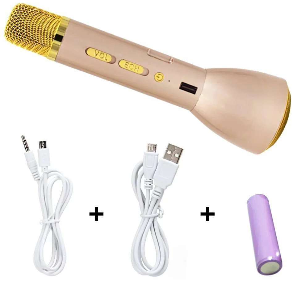 Karaoke-systeem Eljet Basic Karaoke Microphone Gold