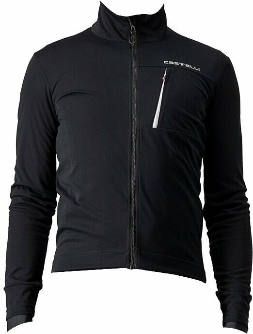 Kolesarska jakna, Vest Castelli Go Jacket Light Black/White 2XL Jakna