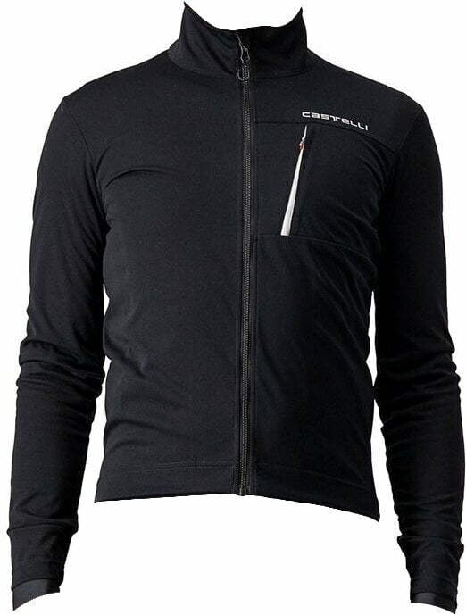 Biciklistička jakna, prsluk Castelli Go Jacket Light Black/White 3XL Jakna