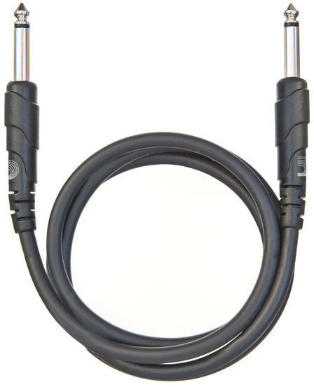 Propojovací kabel, Patch kabel D'Addario Planet Waves PW-CGTP-01 Černá 30 cm Rovný - Rovný
