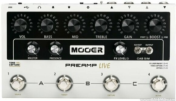 Pré-amplificador/amplificador em rack MOOER Preamp LIVE - 1
