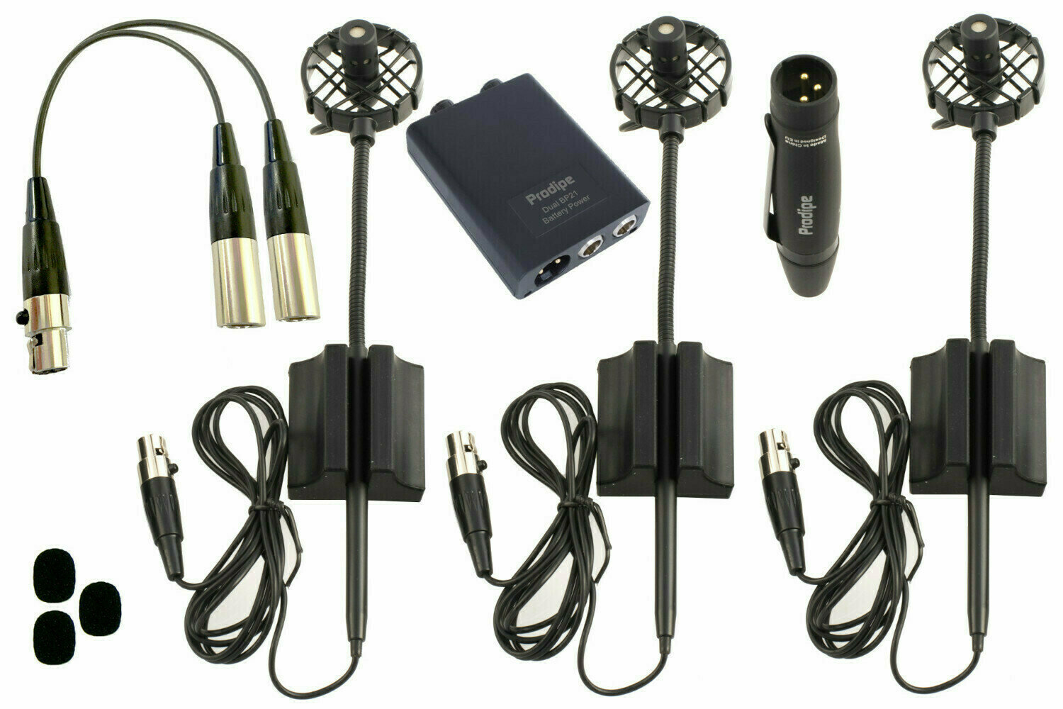 Microphone à condensateur pour instruments Prodipe PROAL21 Microphone à condensateur pour instruments