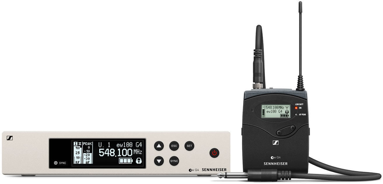 Trådlöst system för gitarr / bas Sennheiser ew 100 G4-CI1 G: 566-608 MHz