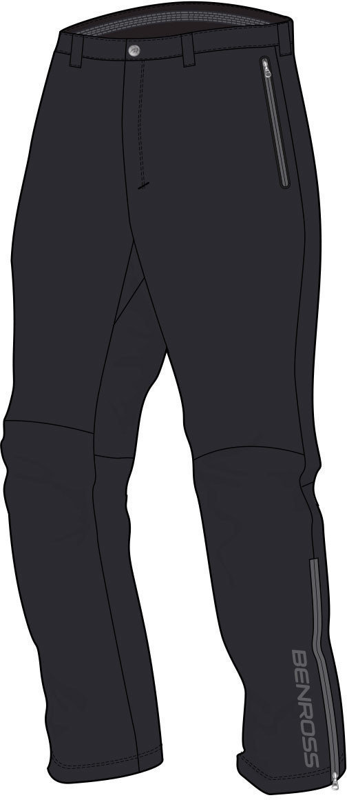 Vodootporne hlače Benross Hydro Pro Waterproof Mens Trousers Black 30-31