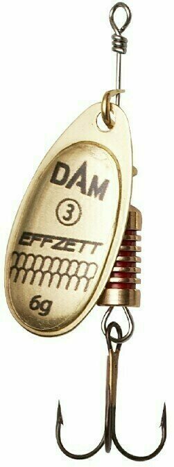 Třpytka DAM Effzett Standard Spinner Zlatá 3 g
