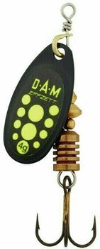 Lingură oscilantă DAM Effzett Standard Spinner Black Yellow 6 g - 1