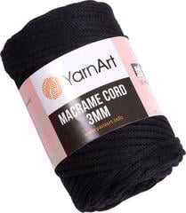 Șnur  Yarn Art Macrame Cord 3 mm 85 m 750 Black Șnur 