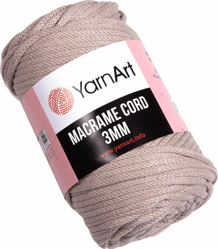Cord Yarn Art Macrame Cord 3 mm 753 Beige