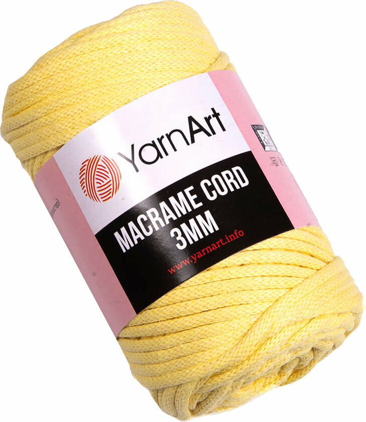 Špagát Yarn Art Macrame Cord 3 mm 754 Yellow Špagát