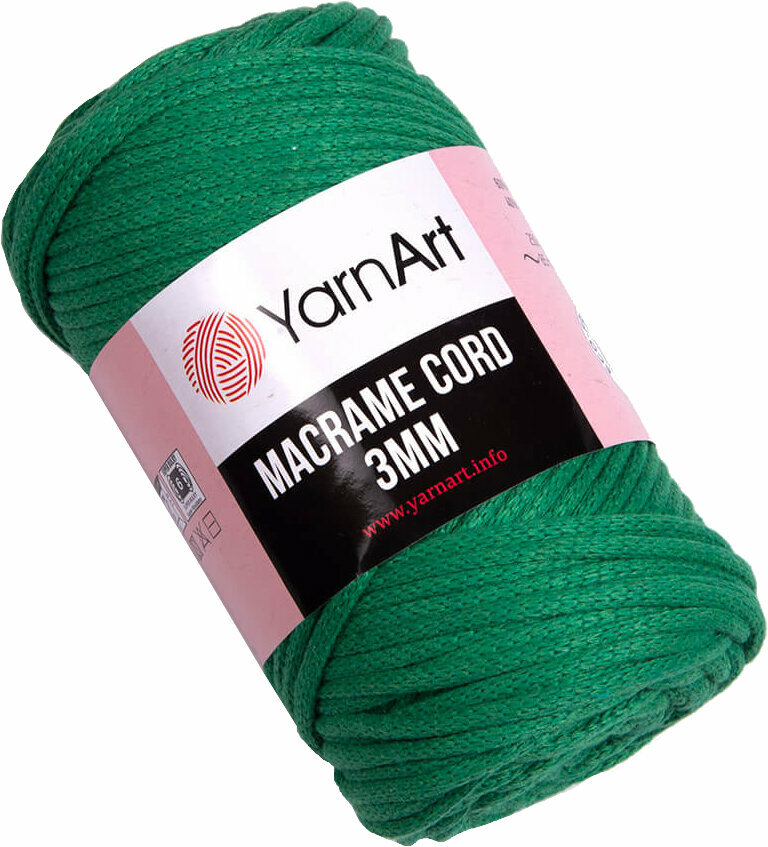 Cord Yarn Art Macrame Cord 3 mm 759 Dark Green