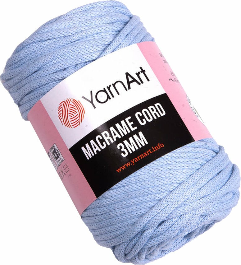 Sznurek Yarn Art Macrame Cord 3 mm 760 Light Blue